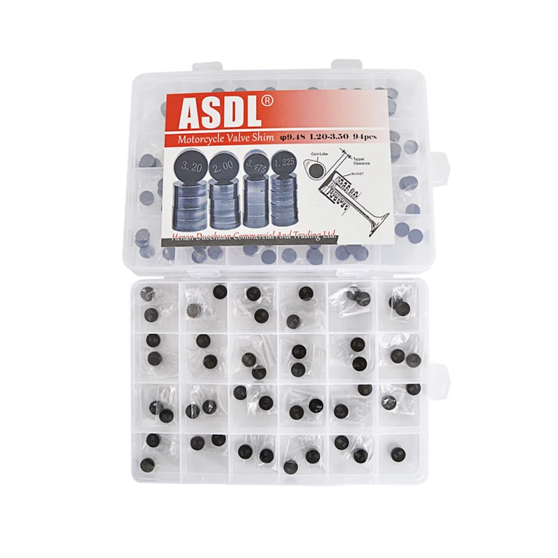 5pcs Motorcycle Engine Parts Adjustable Valve Shim 10mm Complete Refill