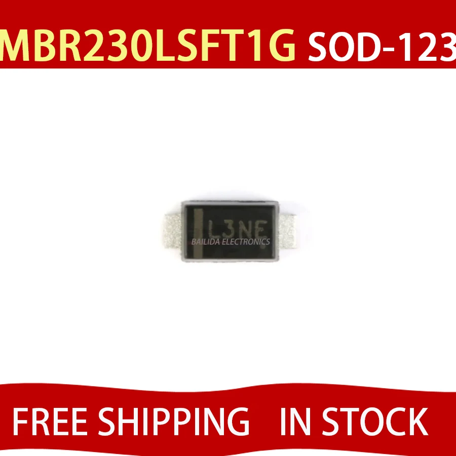 50PCS MBR230 MBR230LSFT1G L3N MBR230S1F7 F5 SOD123F 30V 2A SMD