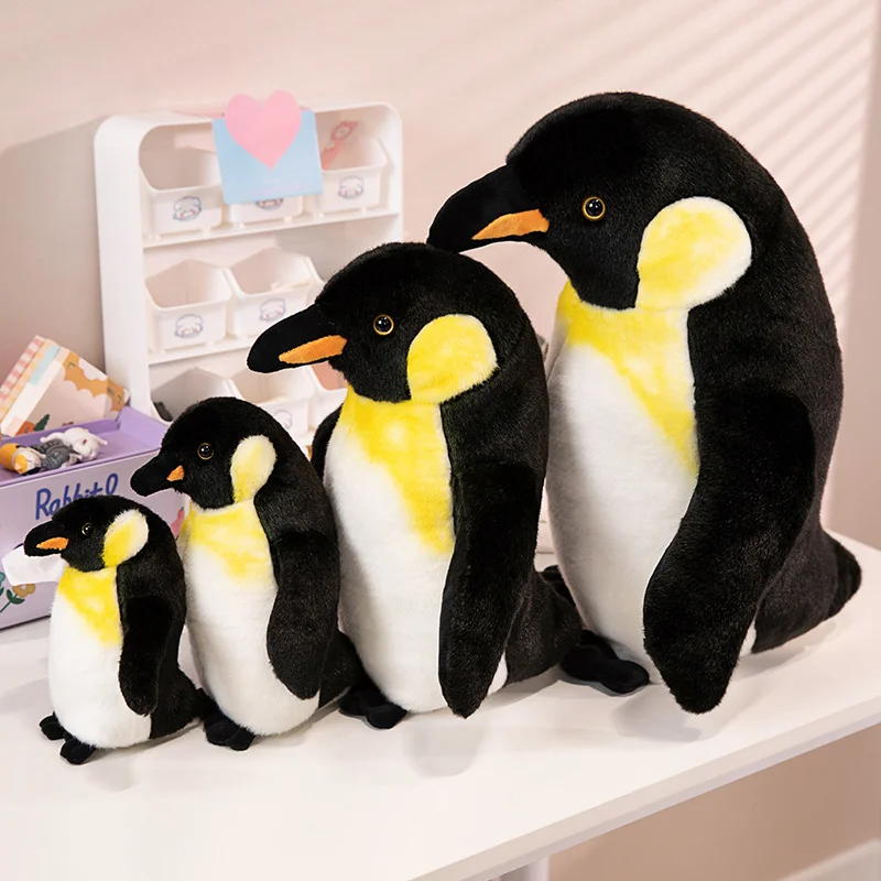 Simulation Realistic Soft Antarctic Penguin Doll Cartoon Stuffed Animal Giant Cartoon Pillow Cute Kids Plush Toys for Child Gift