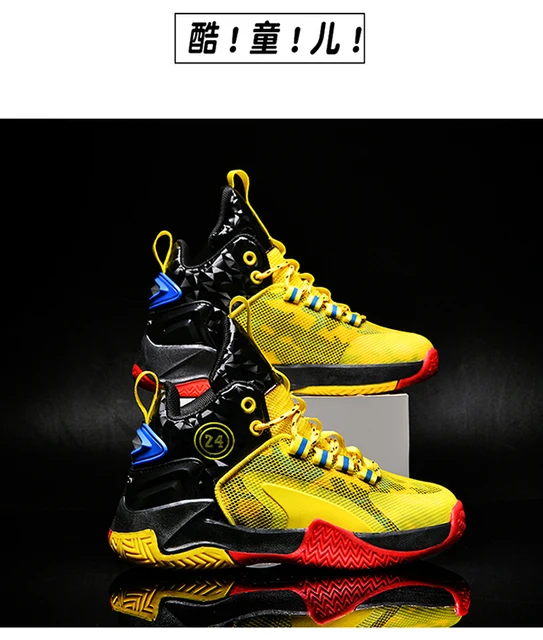 Zapatillas de baloncesto antideslizantes para niños y niñas, zapatos de  tenis de entrenamiento de baloncesto, zapatillas deportivas de marca, talla  30-40 - AliExpress