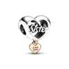 Hot Sale Family Tree Dad&Mum Sister Daughter Hearts Charm Beads Fit Original European 925 Silver Bracelet DIY Women Jewelry GIft 6