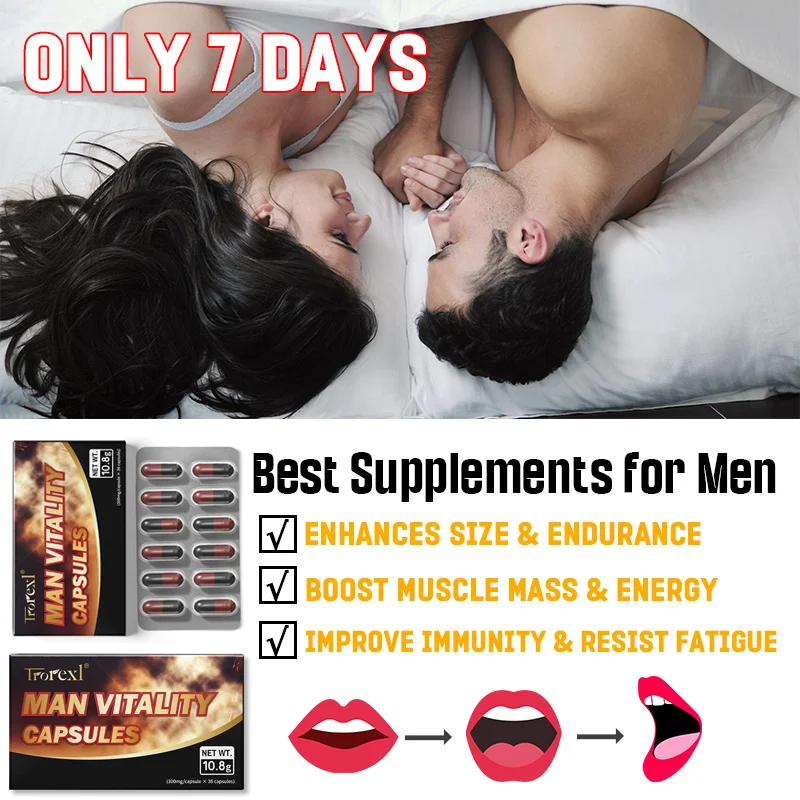 Organic Epimedium American Ginseng Pill Pure Non-Gmo Supports Reproductive Health Natural Energizer
