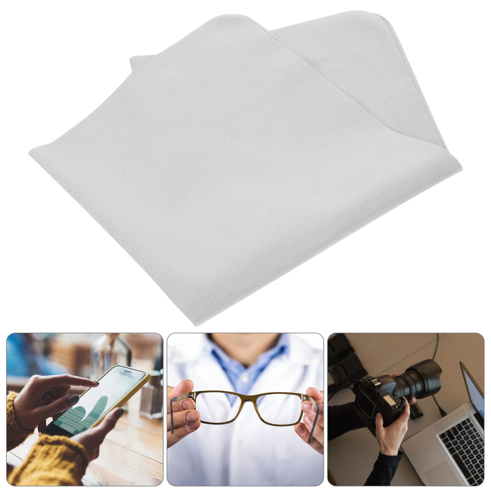 

3 Pcs Large Glasses Cloth Microfiber Lens Cleaning Eyeglass Lenses for Eyeglasses Cloths Superfine