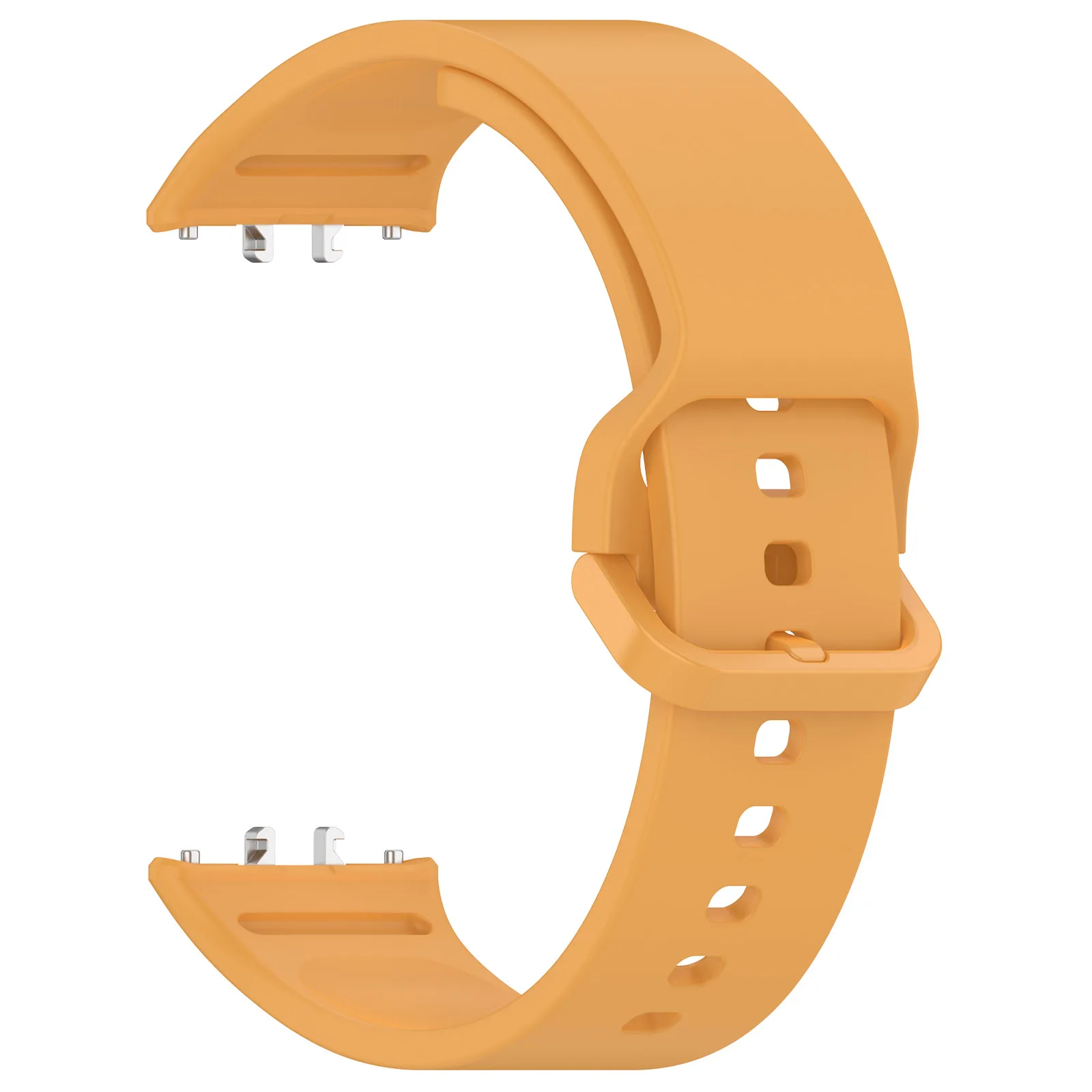 Durable Silicone Sport Watch Strap - Single Color Adjustable Wristband Accessory
