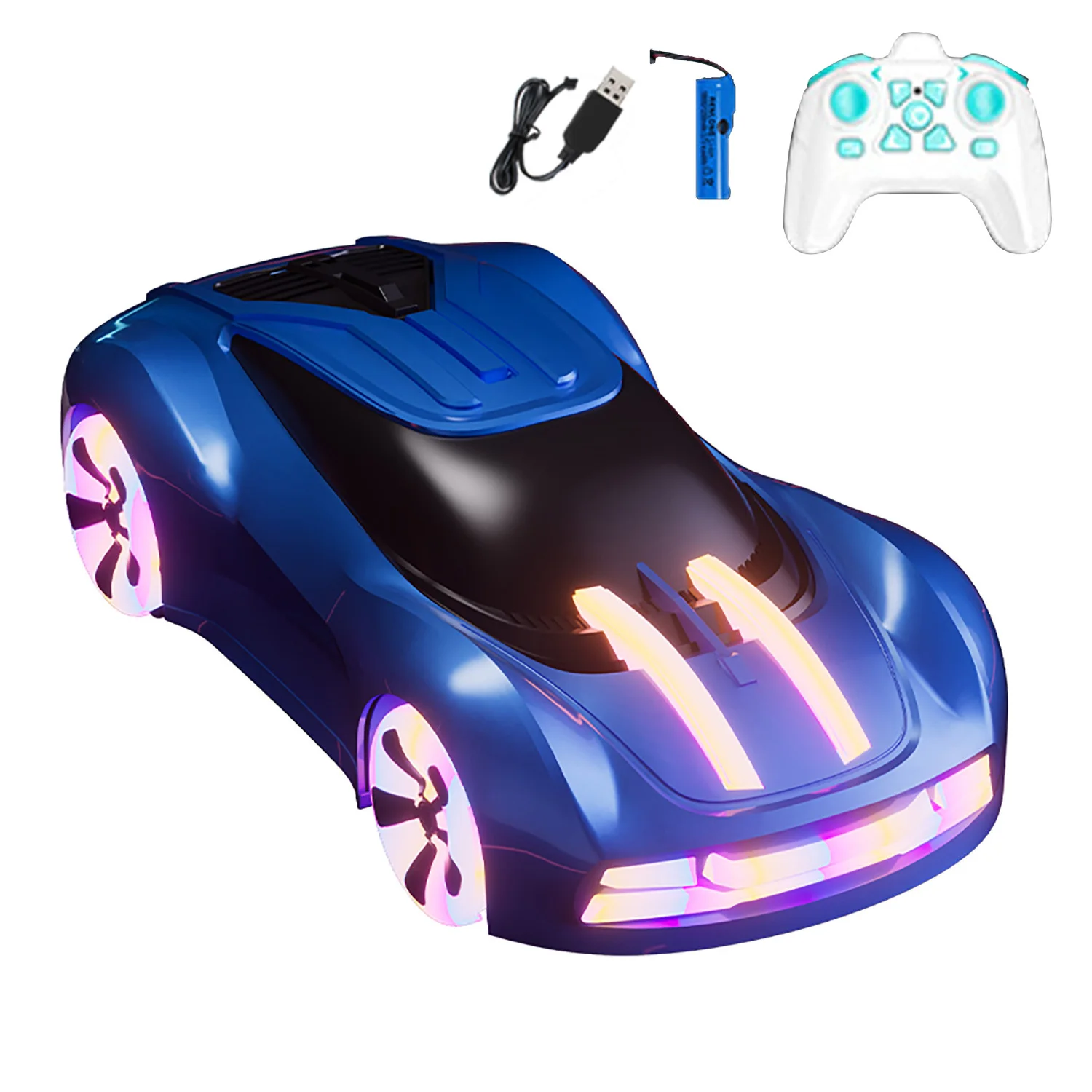 Auto RC 1:18 2.4Ghz 4x4 con Rotazione a 360°, Drift e Luci Fantastiche, Musica e Spray - Nuova Auto Concept a Controllo Remoto Pronta all'Uso - Image 4