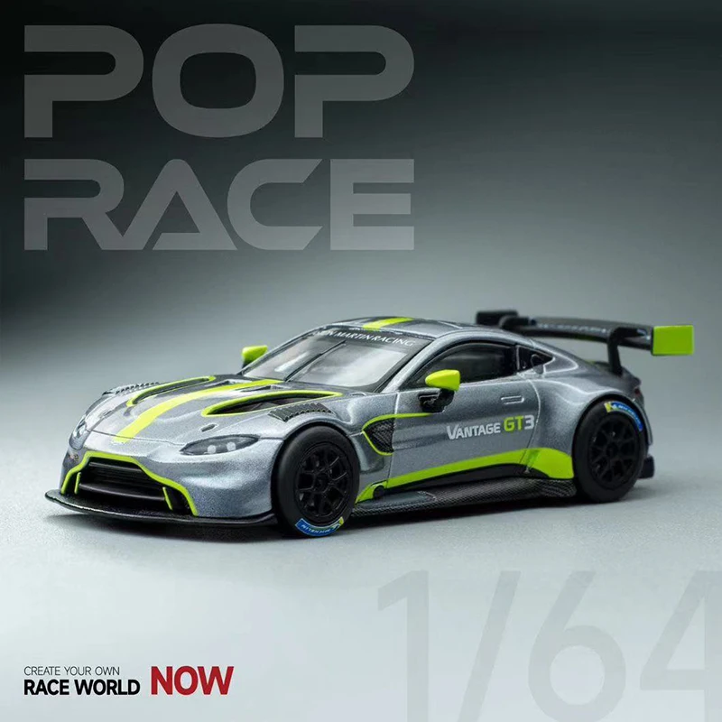 

POPRACE 1:64 Model Car AS Martin GT3 Alloy Die-Cast Sport Vehicle