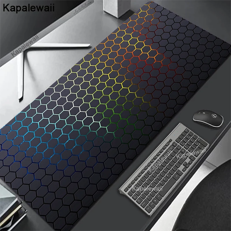 

Gaming Mousepads Gamer Mousepad Geometric Large Mouse Mat Big Desk Pads Non-Slip 100x50cm Mouse Pad XXL Big Keyboard Mause Mats