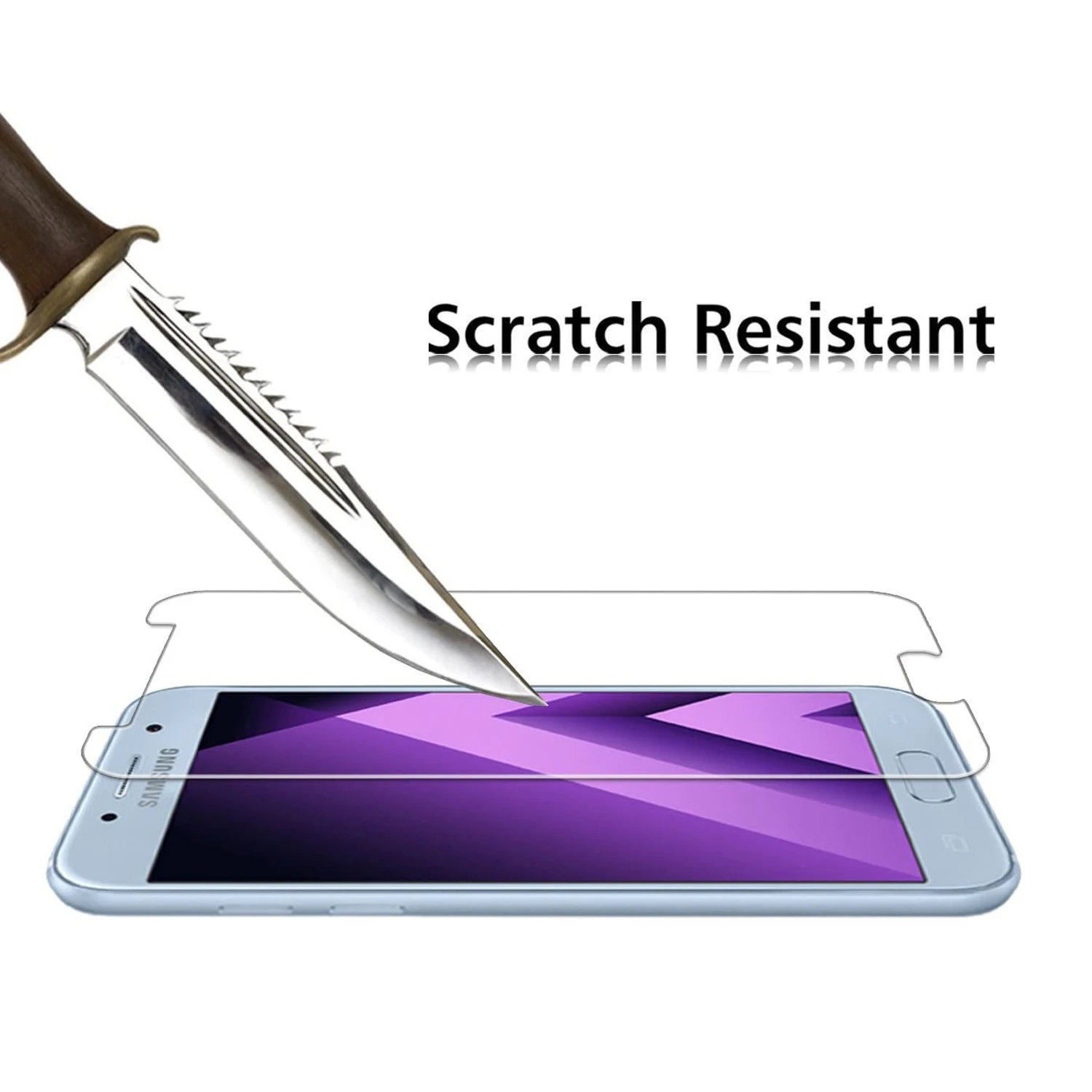 2/4 قطعة الزجاج المقسى لسامسونج غالاكسي A5 2017 J3...