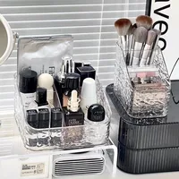 Makeup Storage Organizer Clear Skincare Organiser For Vanity Storage Box For Lipstick Cosmetic Organizer Perfume Holder 2