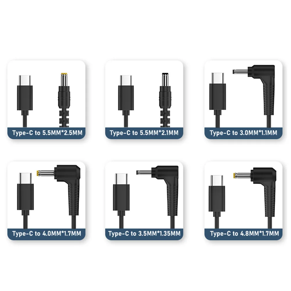 스튜디오 야외용 USB C 입력-DC 출력 전원 코드, DC 컨버터 어댑터 포함, M-수 충전 케이블, 9V, 12V, 15V, 3A
