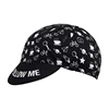 Classic cycling cap, polyester sweat absorption, pop neutral black and white graffiti 2
