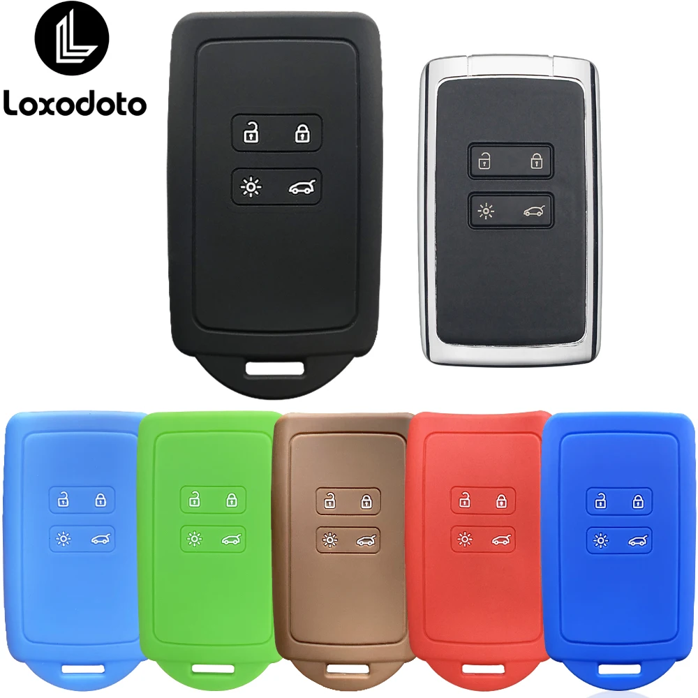 KUNIO Custodia Portachiavi In TPU Marmorizzato Verde – Adatta Per Renault E Dacia (Modelli Keyless Go: Megane, Clio, Captur, Duster 2, Ecc.)