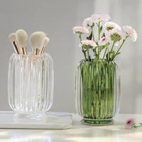 Desktop Glass Makeup Brushes Holder Makeup Storage Box Lipstick Nail Polish Jewelry Display Holder Cosmetic Organizer Box 2