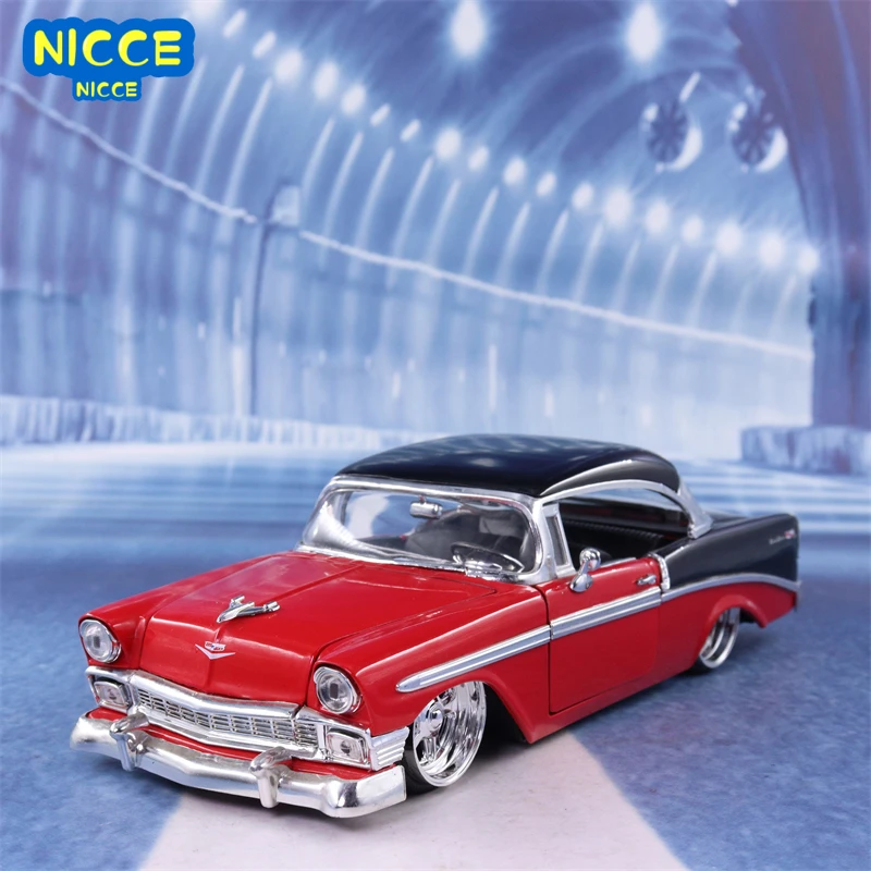 Nicce 1:24 1956 Chevrolet BEL AIR High Simulation Diecast Car Metal Alloy Model Car CHEVY Toys for Children Gift Collection J94 monster truck remote control car