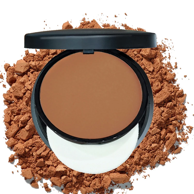 6 Color Matte Face Pressed Powder 24 Hours Oil Control Natural Setting Full Coverage Waterproof Lasting pressed powder foundation setting powder face powder compact powder