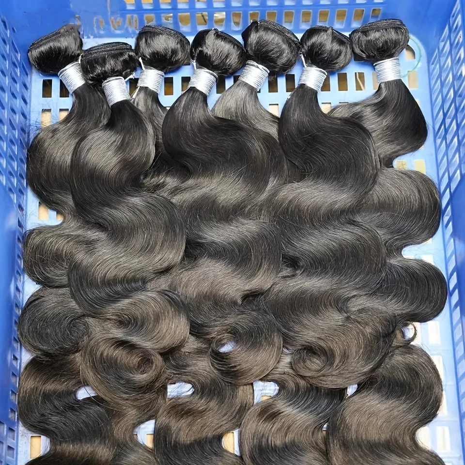 Human Hair Extensions for Women-Body Wave Hair Bundles Human Weft Bundle 10-30 Inch 50G