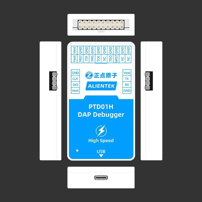 ALIENTEK PTD01H DAP Emulator Download High Speed USB ARM Emulator Debugging Programmer Programming STM32/SWD/JTAG/VCP 3