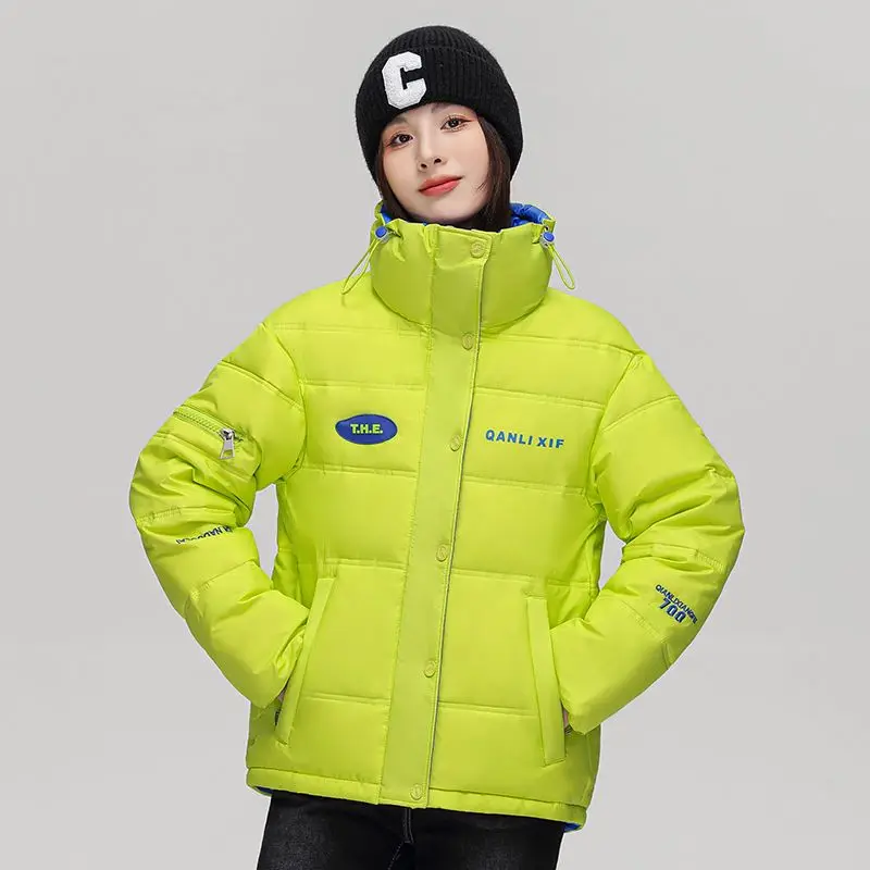 2023 New Women Down Jacket Winter Coat Female Short Parkas Loose Thick Warm Outwear Leisure Time Given To Philandering Overcoat