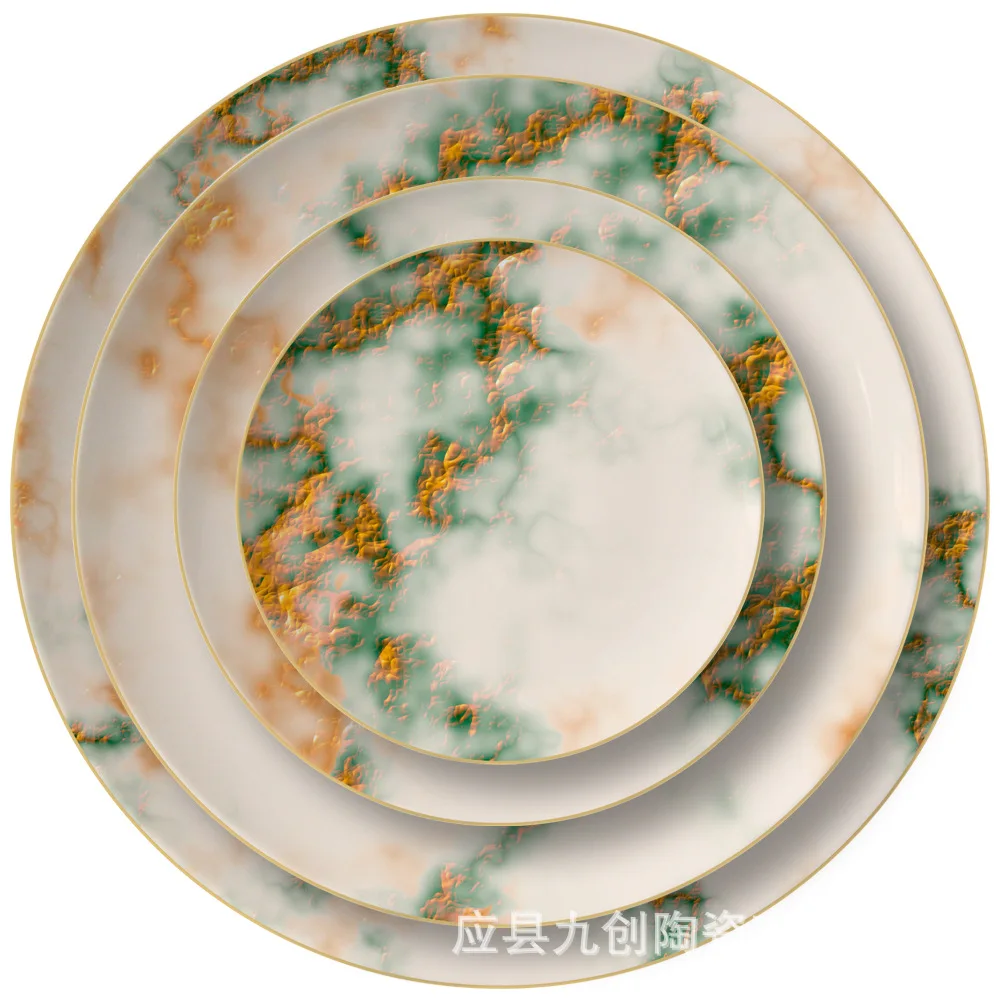 

Bone china steak plate coffee shop home afternoon tea set salad plate fancy cushion plate home fruit dessert plate