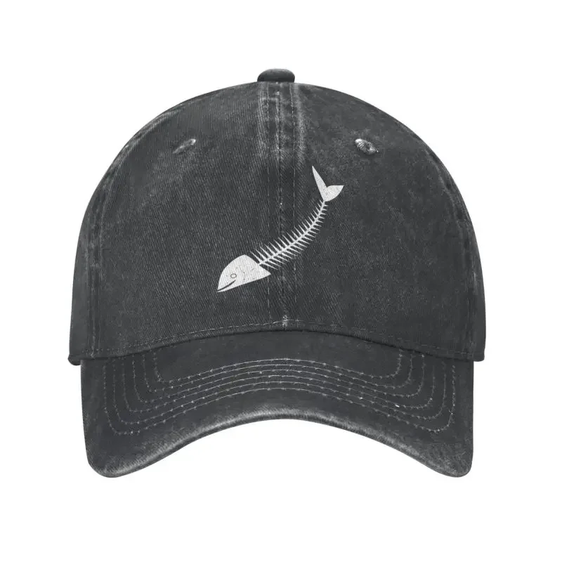 

Модная хлопковая бейсболка в виде рыбьих костей для мужчин и женщин, Регулируемая Кепка в виде скелета с рыбьими косточками для спорта