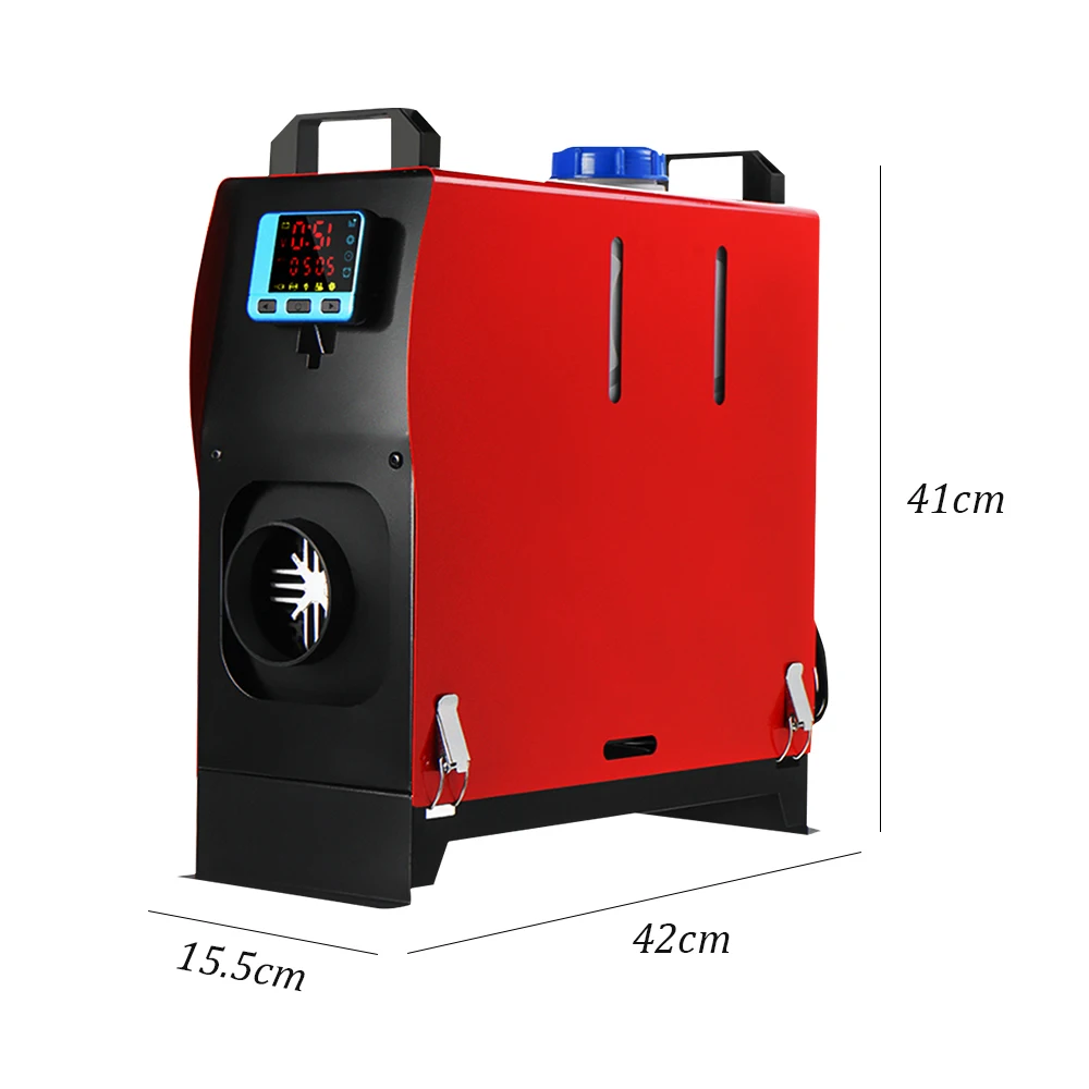 수직 올인원 디젤 자동차 히터 LCD 리모컨 스위치, 트럭 모터 홈 보트용 조정 가능한 주차, 8KW, 12V