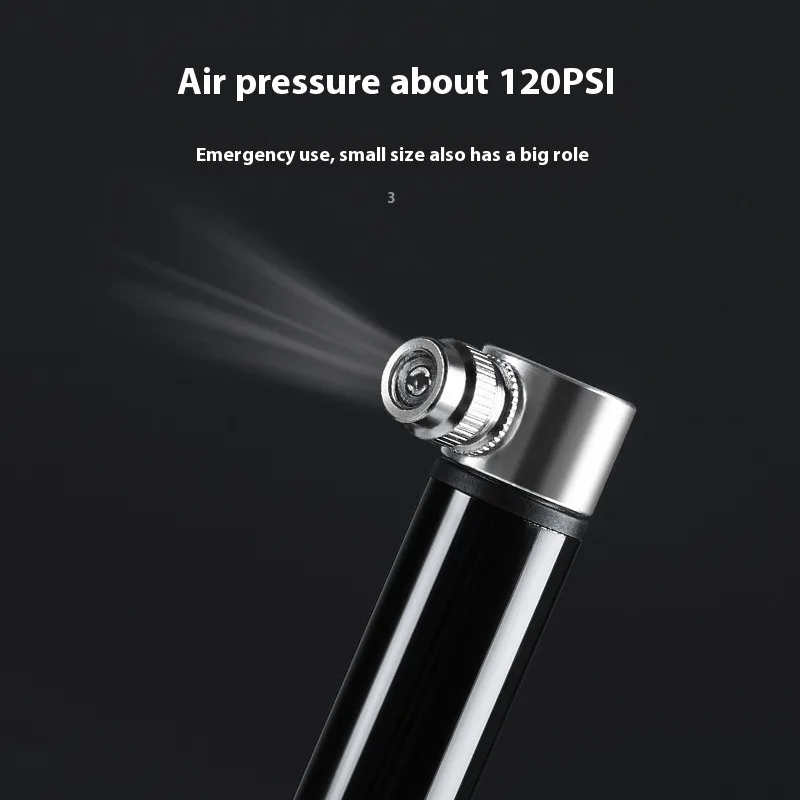 Compact High-Pressure Bicycle Tire Inflator – Mini Portable Bike Pump for Road and Mountain Cycling