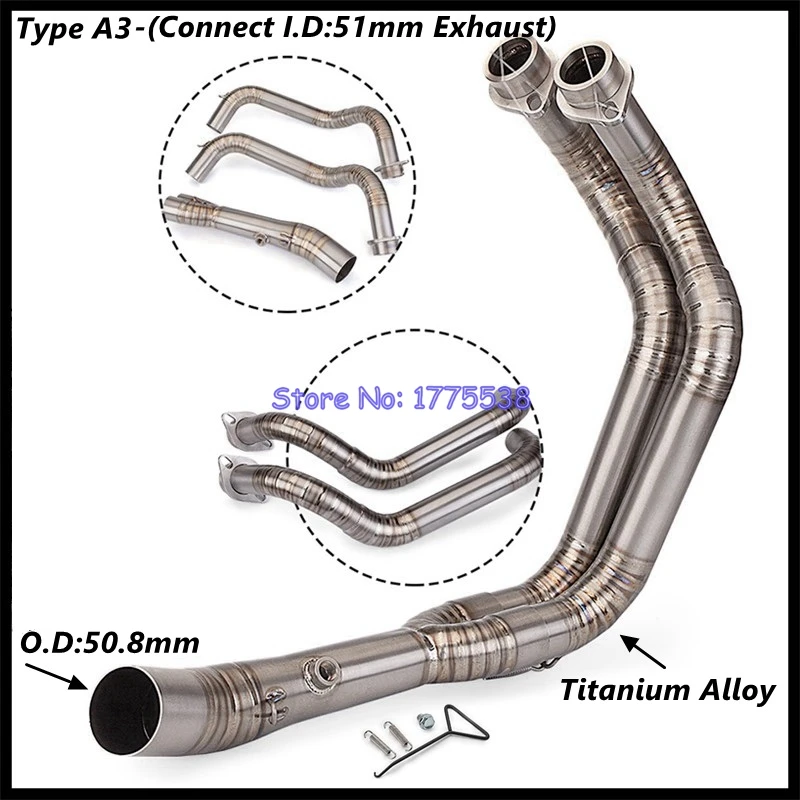 Motorcycle Exhaust Header For Yamaha Tracer 7/GT MT07 2018-2024 FZ07 2015-2017 XSR700/XTRIBUTE 2016-2024 TRACER 700/GT 2016-2019 - Image 3