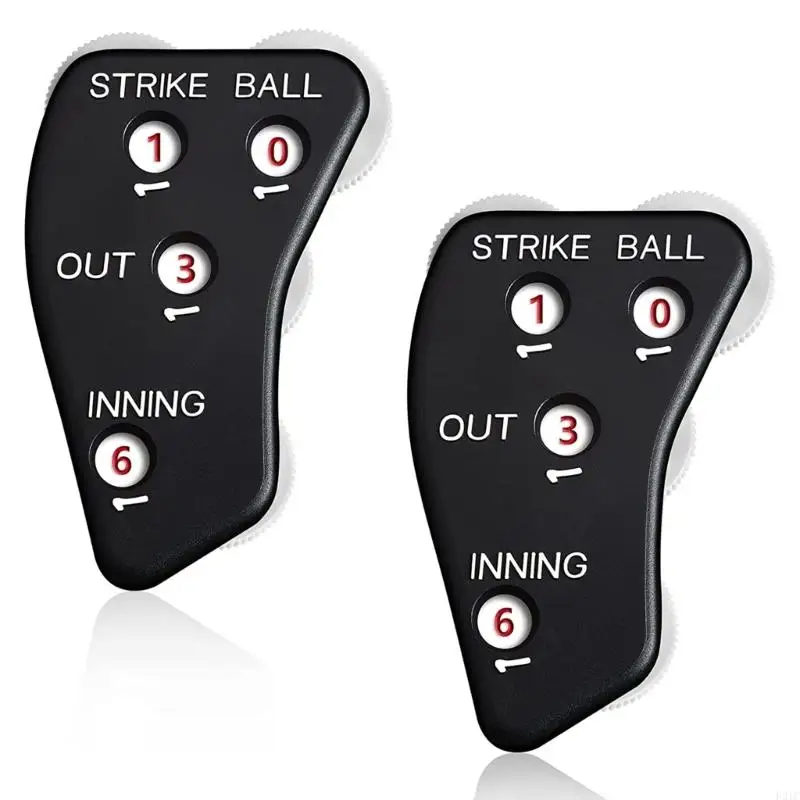 F2TC 2Pcs 4 Wheel Baseball Umpire Baseball Counter Clicker for Softball Recording Balls Umpire Clicker Set
