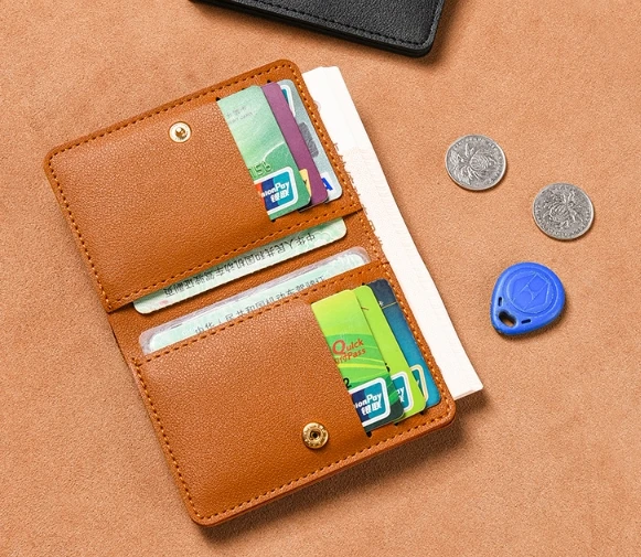 Classic PU Leather Wallet - Ultra Thin Mens Credit Card  Coin Purse
