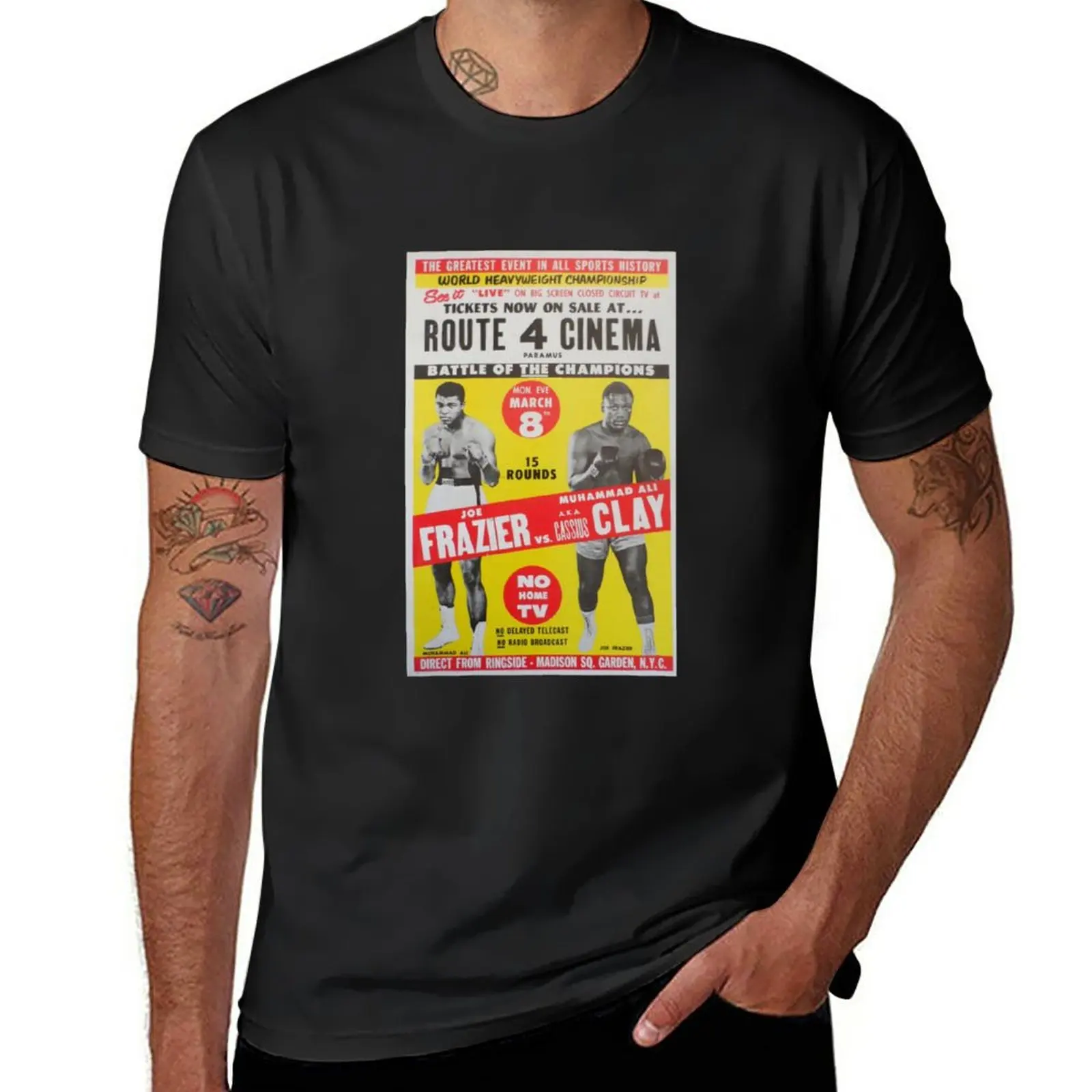

New Ali v Frazier The Fight Of The Century T-Shirt graphic t shirt korean fashion black t shirt mens cotton t shirts