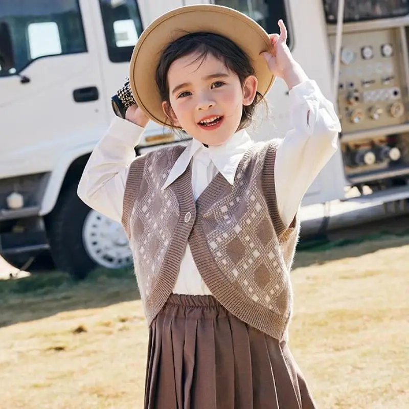 

3-14 Years Girls Casual Shirts 2022 Spring Autumn Long Sleeve Cotton Bottoming Blouse Kids Children Daily Tops Clothing