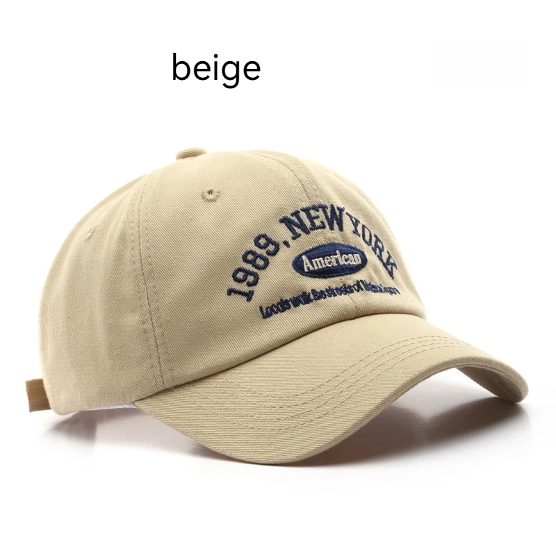 

Hat women's four seasons vintage alphabet embroidery cap outdoor men's sports travel sun protection baseball cap