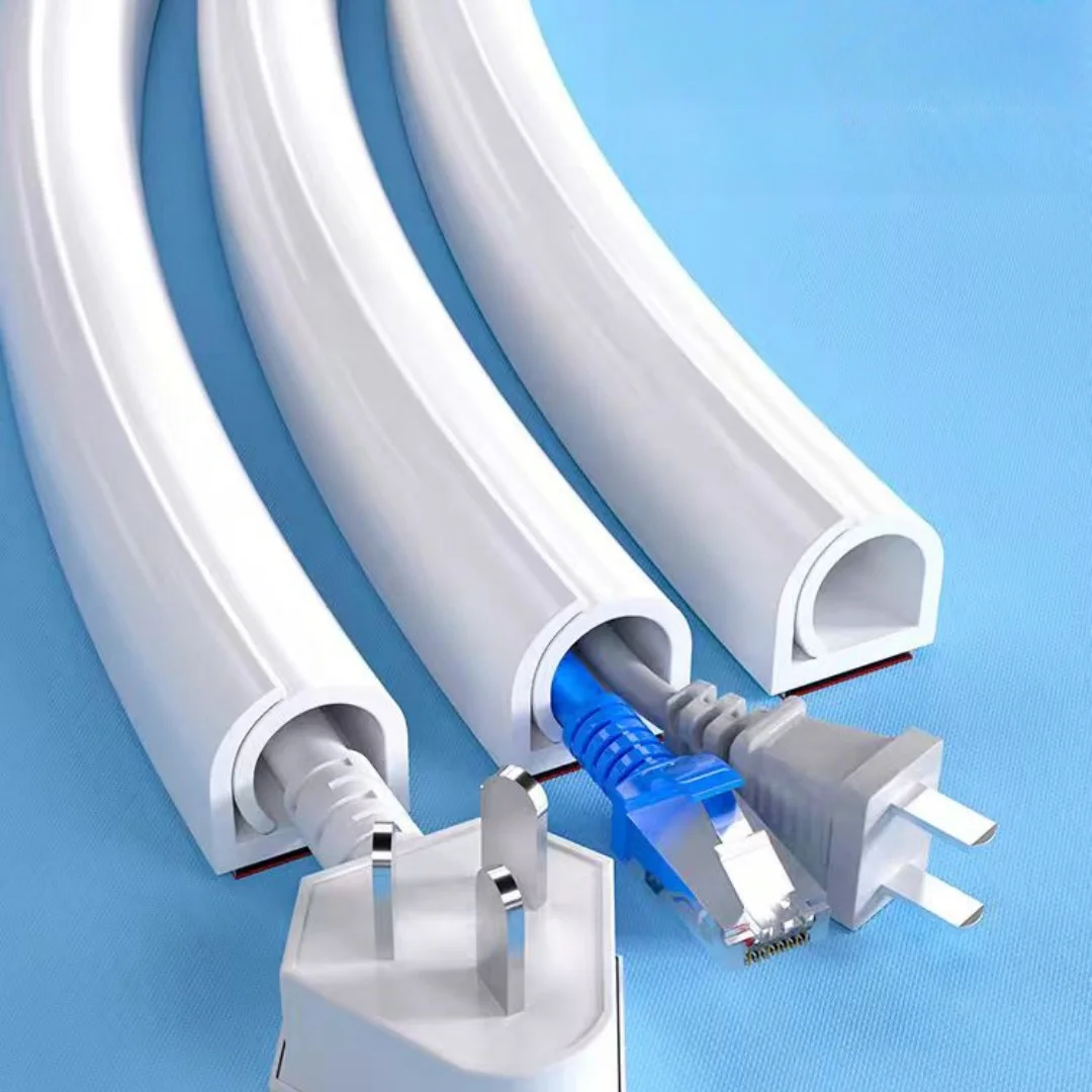Wire Cords Covers Paintable Cable Concealer Cable Hider TV on Wall Wire Hiders Management Cord Hider Wall 1PC 1/2/3/5/10m