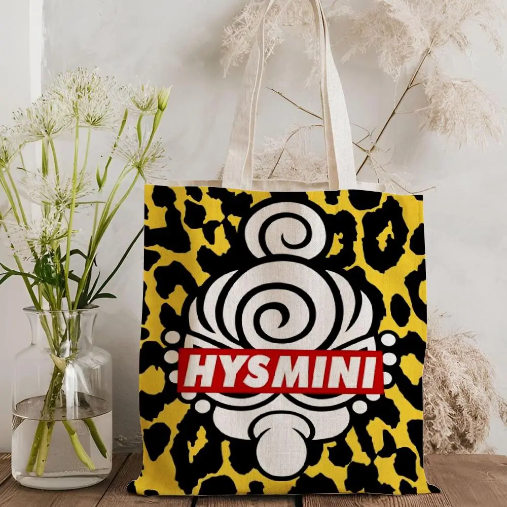 Japan Luxury H-Hysteric M-Mini Aufbewahrungstaschen, doppelseitig bedruckte Canvas-Tragetasche, modische Damen-Umhängetasche mit großem Fassungsvermögen – Detail 5