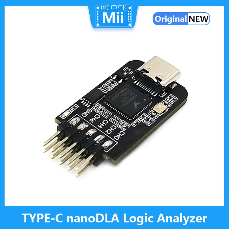 Параметры nanoDLA, логический анализатор ARM FPGA, инструмент для отладки, анализатор протокола 24 МГц, пробоотборник 8 каналов, открытый источник Sigrok PulseView