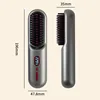 Household Wireless Portable Digital Negative Ion Straight Hair Comb TYPE-C Charging Roll Dual Purpose Straight Comb 6