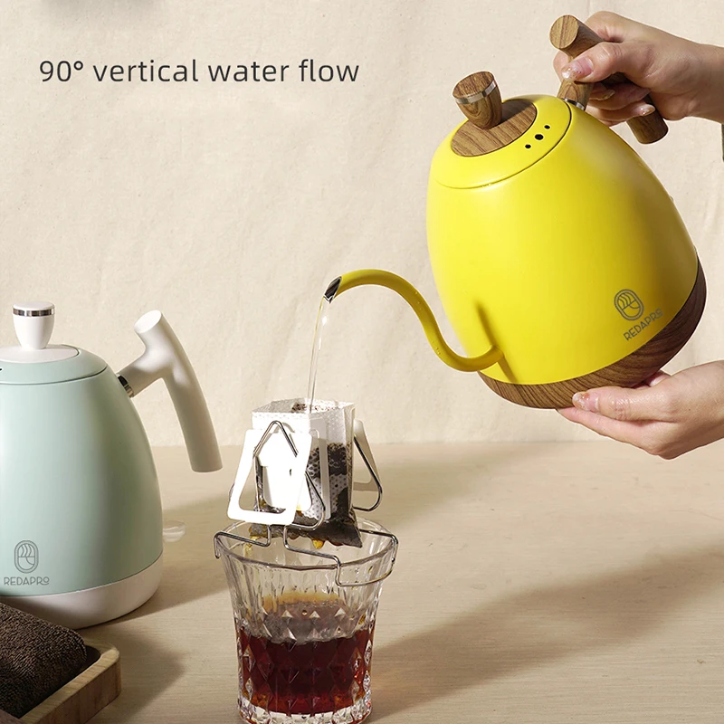 1000ML Electric Kettle Gooseneck Hand Brew Coffee Pot 1350W Slender Fine-mouth Jug 304 Stainless Steel Teapot Kettles 220V 2