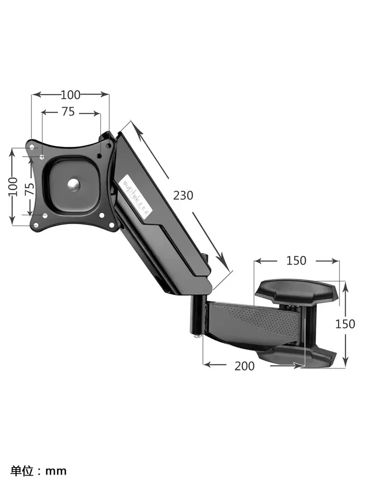 

Display bracket, LCD computer, TV bracket, wall mounted telescopic rotating lifting mechanical arm, factory equipment CNC