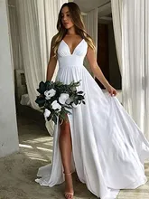 

Sheath / Column Bridesmaid Dress One Shoulder Sleeveless Elegant Floor Length Satin with Bow(S) / Ruching 2022