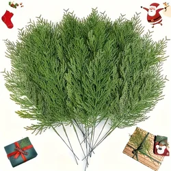 24 rametti di pino artificiale evergreen per fai-da-te natalizio e decorazioni per la casa
