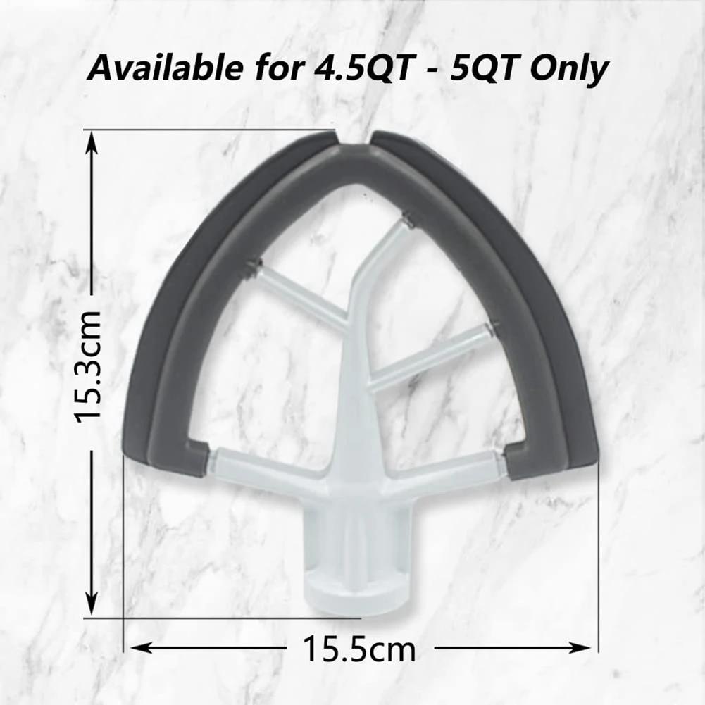 Flex-Edge Paddle Attachment for KitchenAid 4.5-5 QT Tilt-Head Stand Mixer Replacement Silicone Beater Bowl Scraper Blade HOT