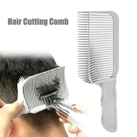 1Pcs Upgrade Barber Flat Top Hair Cut Combs Men’s Arc Design Curved Positioning Hair Clipper Comb Salon Hairdresser Styling Tool