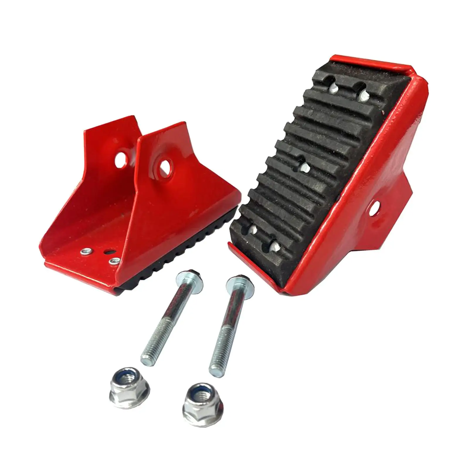 2Pcs Extension Ladder Replacement Shoe Set, Foot Pads, Easy to Install Rubber Base Anti Slip for DE1518-2CN DE1526-2CN