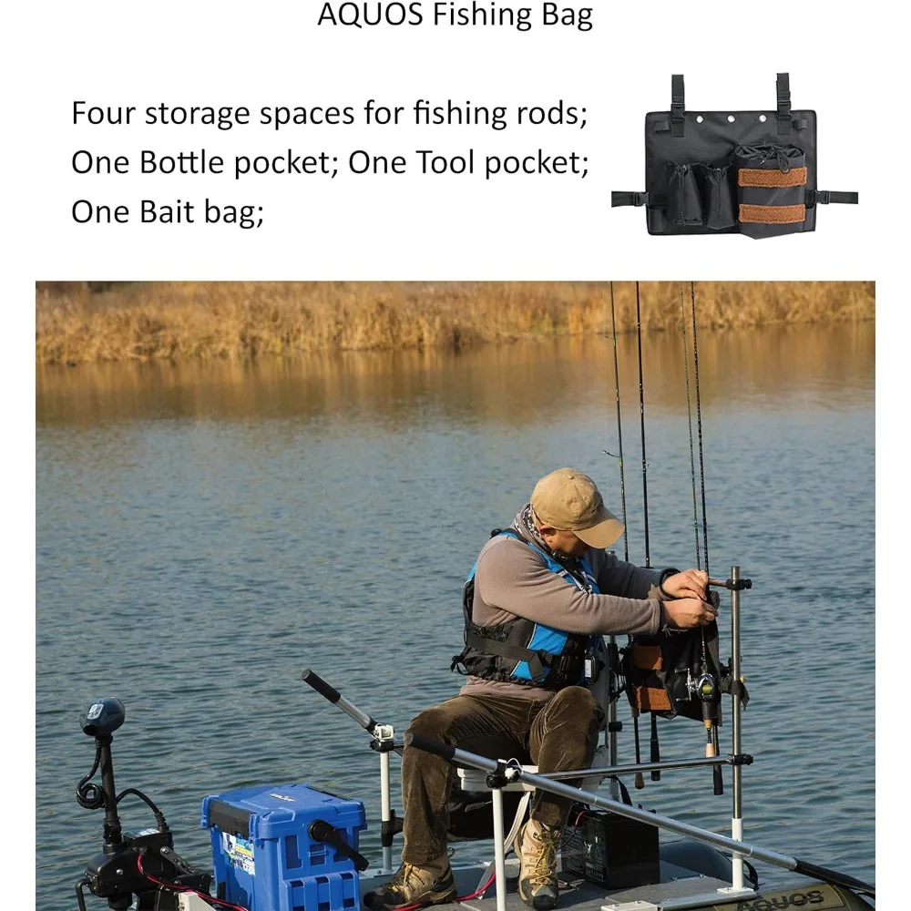 ty for One Series 8.8plus ft Inflatable Pontoon Boat with Stainless Steel Guard Bar and Folding Seat for One Person Fishing Alu