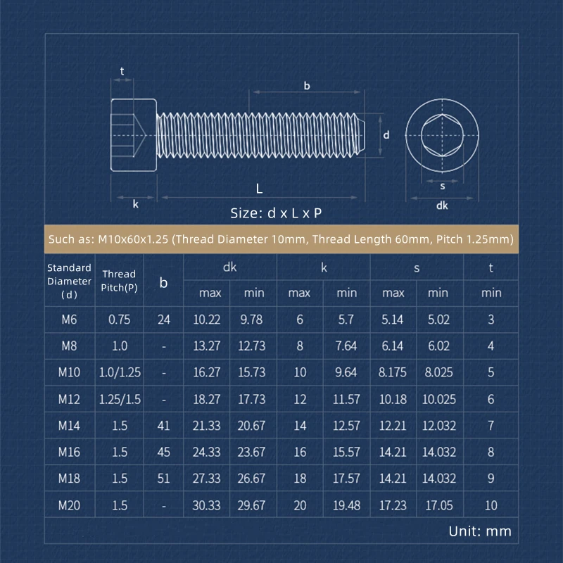 Hexagon Socket Head Cap Screws Fine Thread M6 M8 M10 M12 1-10pcs 304 A2 Stainless Steel Allen Bolts Pitch 0.75/1.0/1.25/1.5mm hexagon socket screw hex socket cap screw stainless steel screws stainless steel screw