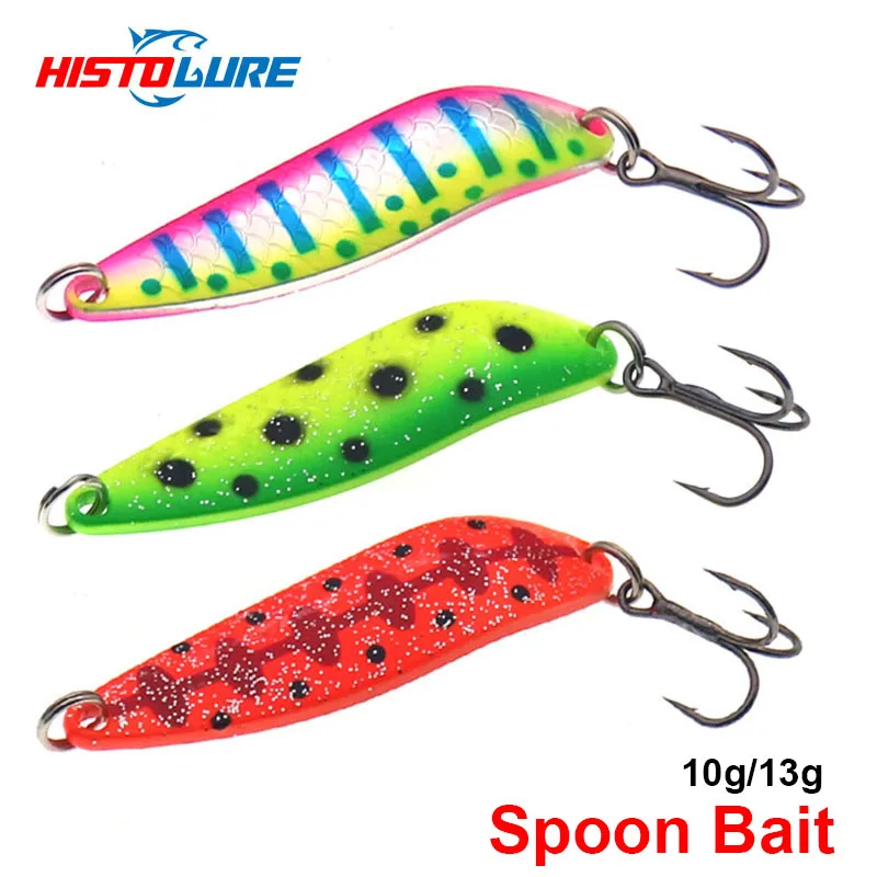 HISTOLURE Fishing Spoons Lure10g13g Metal Spoon Sequin Hard Bait