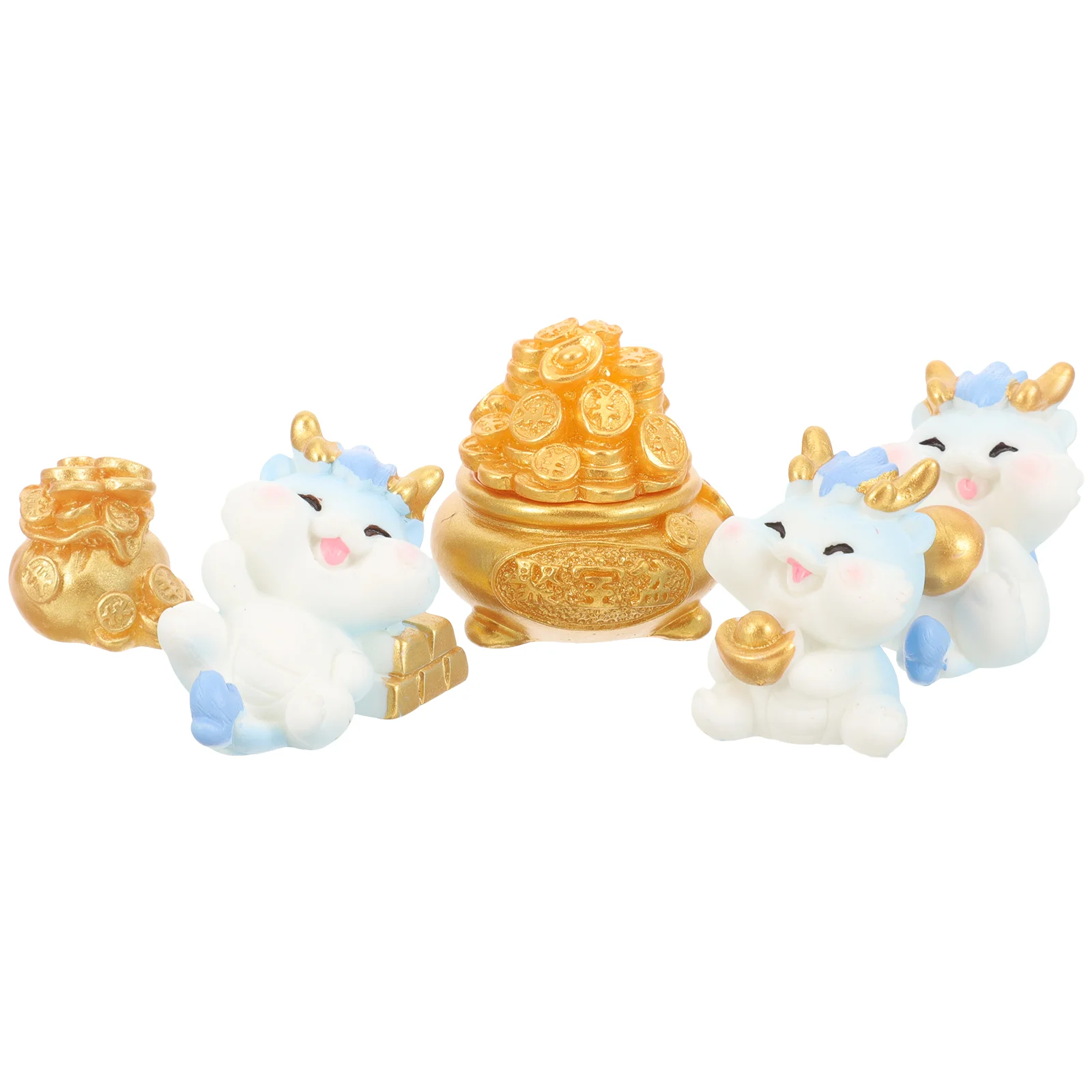 

Dragon Chinese Zodiac Figurines Miniature Dragon Figurines 2024 Year Of The Dragon Statue Resin Feng Shui Ornament Table