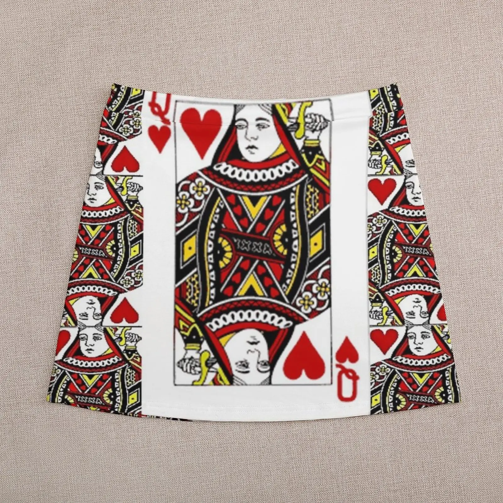 QUEEN OF HEARTS PLAYING CARDS ARTWORK Mini Skirt skirt skirt new in clothes 4