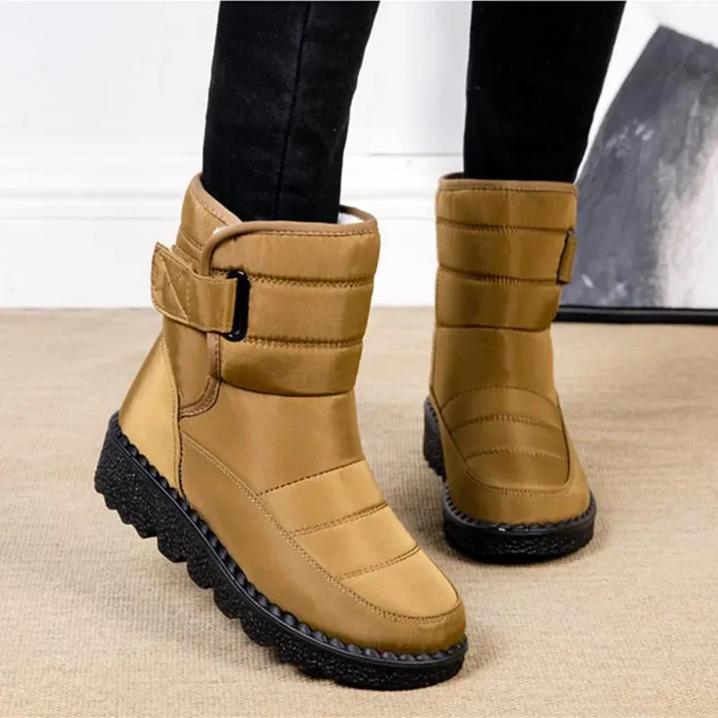 Winter boots platform boots Women Non Slip Waterproof Winter Snow Boots Platform Shoes Warm Ankle Cotton Padded Shoes