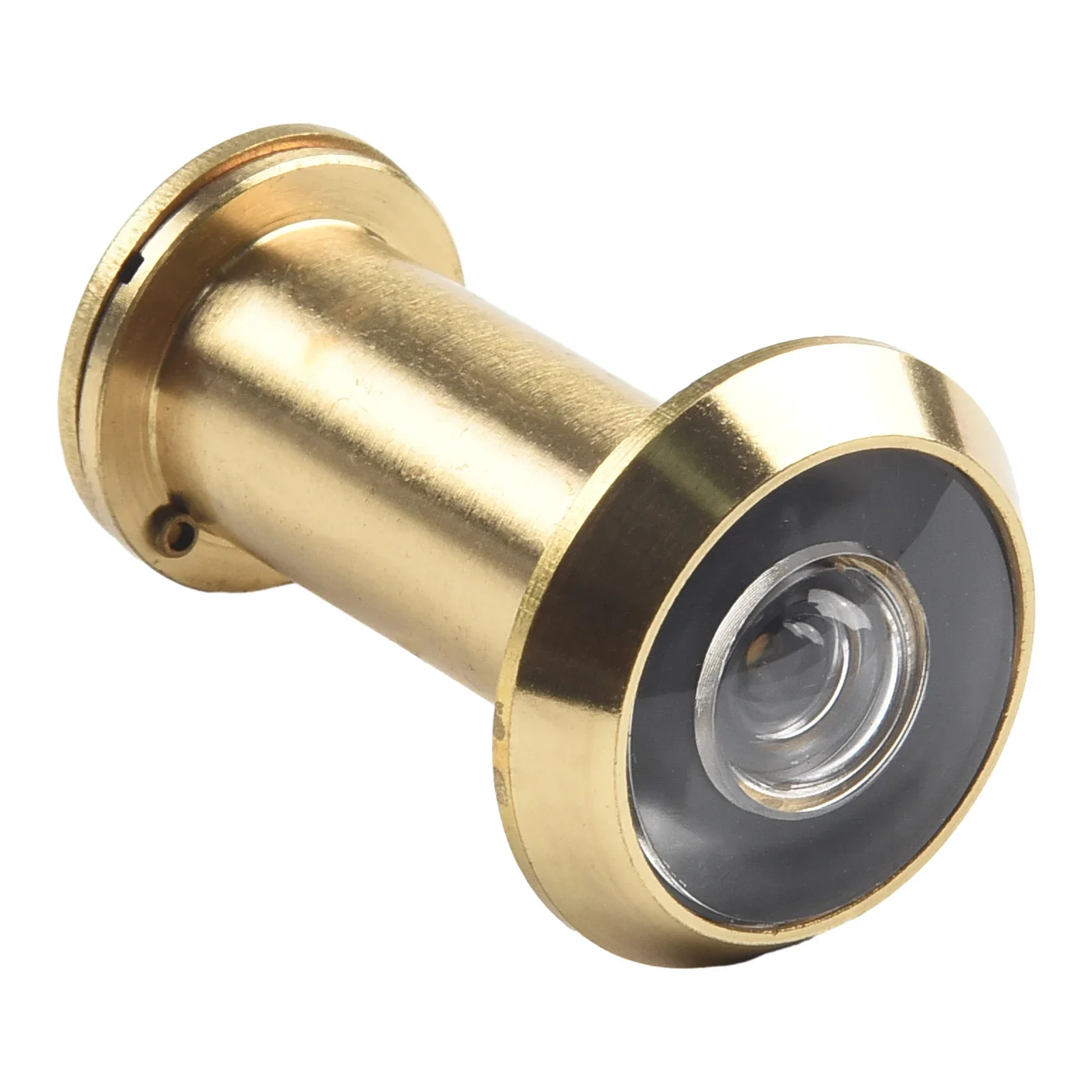 

Door Viewer Door Peephole Viewer 200 Degree Viewing Angle 59x30mm Adjustable Threaded Tube Easy Installation Gold Metal New
